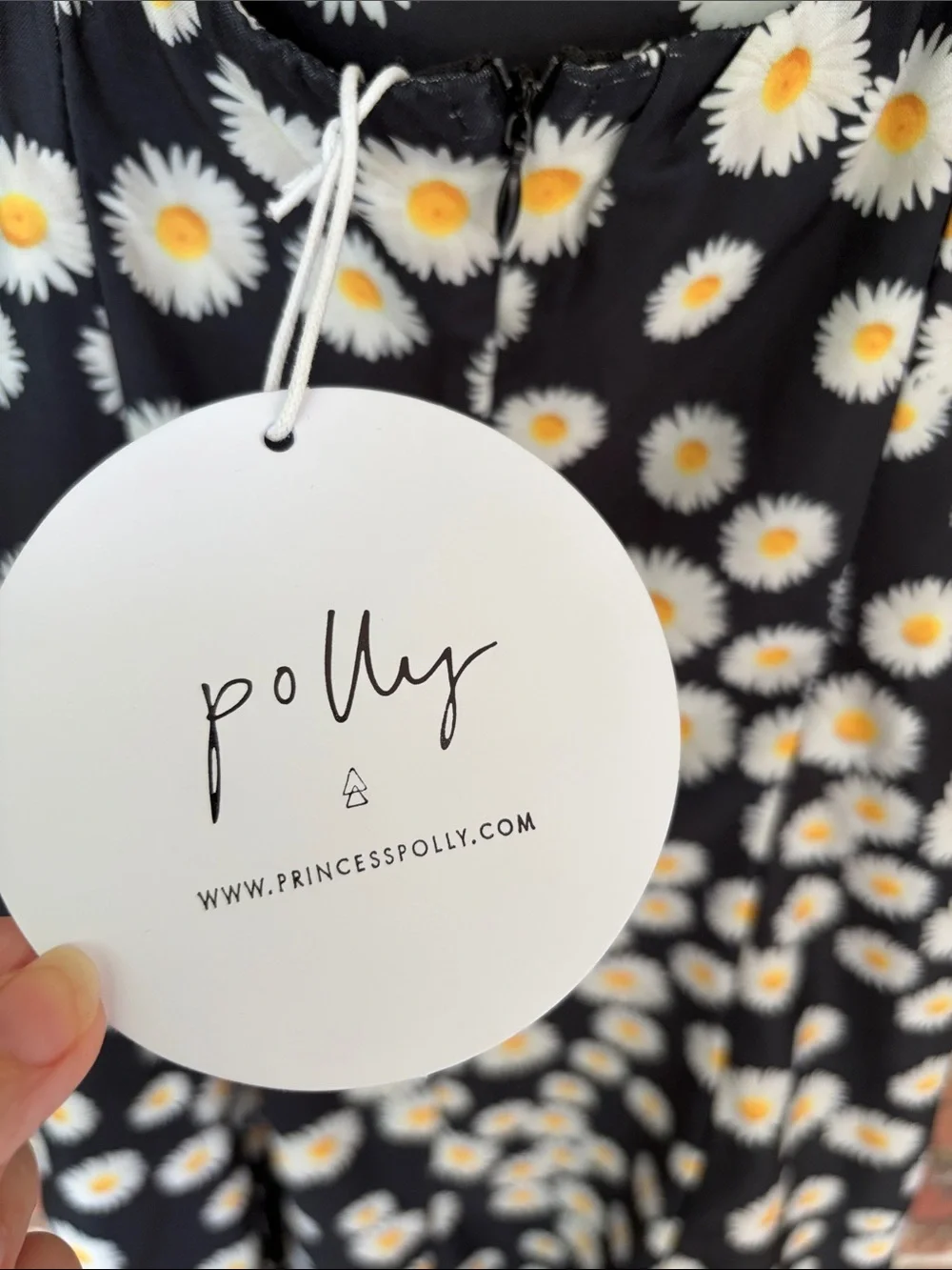 Black Daisy flower dress